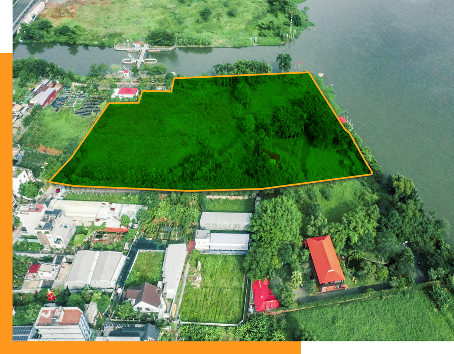 Mặt bằng ven sông - Cách đường Phạm Văn Đồng 100m